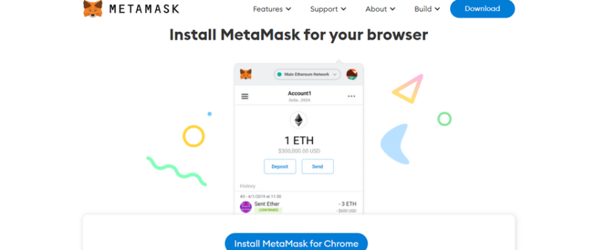 Installing metamask for chrome